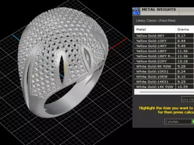 ring woman  3D print model 155