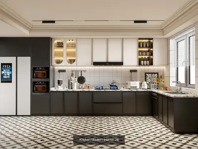 Modern Kitchen Scenes Collection No 7  of 16 Scenes