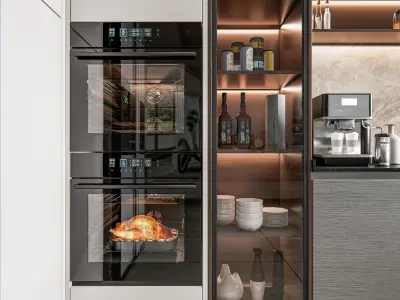 Kitchen Modern interior  0033 3D model