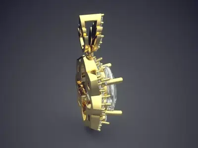 Incredibly Luxury Earrings With Diamonds CAD 3573 3D print model