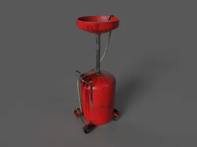 Oil drain Low-poly 3D model