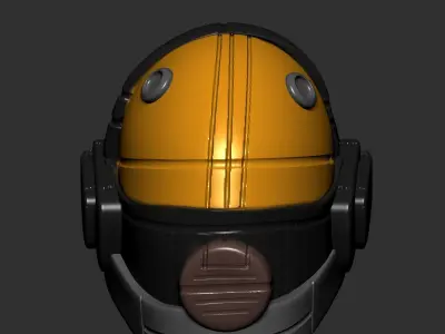 helmet scifi high poly sculpt 3d printable 3D model 3D model
