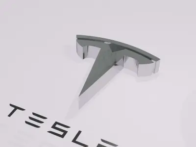 logo Tesla Apple Gucci 3D model