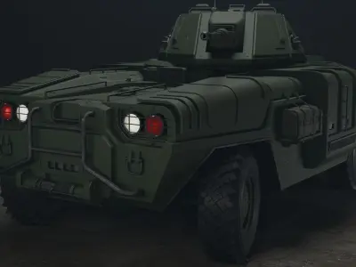 Military Armored Vehicle 3D model