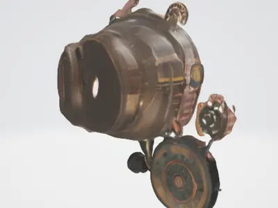 Steampunk Time Mechanisms 3D model