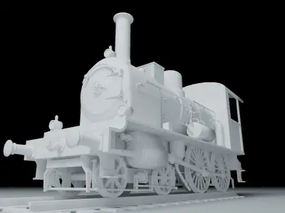 Steam Train 3D model