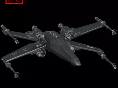 Star Wars - T-65 X-wing starfighter 3D model