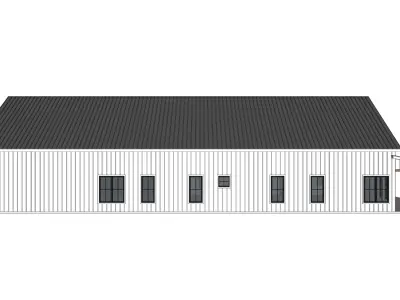Barndominium House 076 -Archimple LLC Low-poly 3D model
