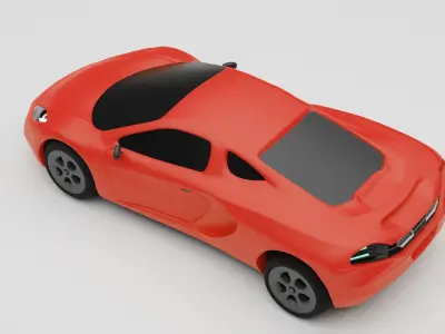 Mclaren Sports Car Vehicle 3d model blender 3ds max obj fbx  3D model