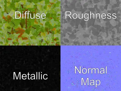 Realistic Davallia Fern Leaves model pack Low-poly 3D model