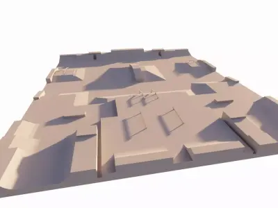 Skatepark-Skate Park PACK 3D model