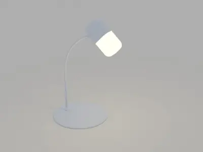 A set of four lamps 3D model