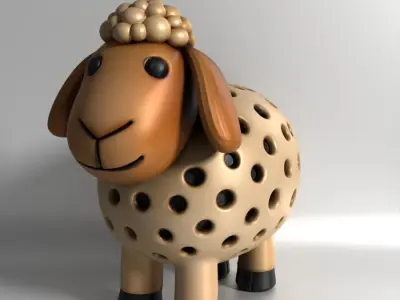 Sheep Sprouter Seed Chia Radish Lentil Germinator 3D print model