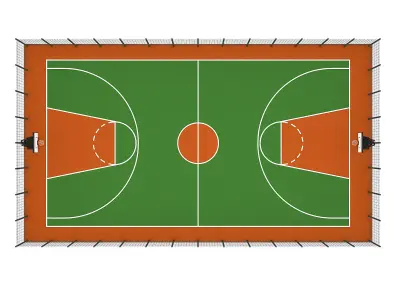 Basketball Court 3D model