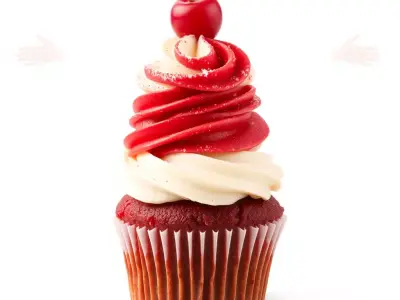 Cherry Swirl Cupcake model pack Low-poly 3D model