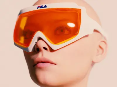 Fila Concept Sunglasses Mask 3D model