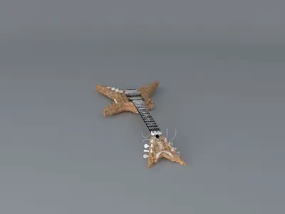 Dean Dimebag Stealth Snakeskin guitar Free 3D model