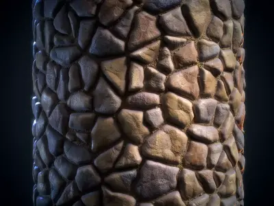Stone Floor Material - VOL 11 - Maps - SBsar Texture