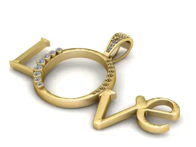 SOUL ALPHABET PENDANT 3D PRINTABLE MODEL  3D print model