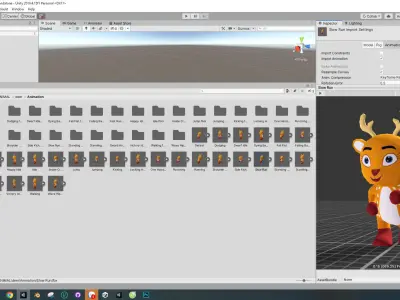 Wild Animals Pack 1 Low-poly 3D model