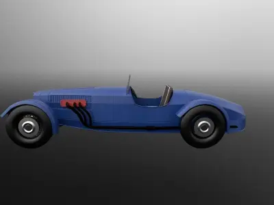 Ferrari Long hood vintage  3D model