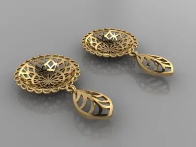 Fashion Earing Tops 3D model