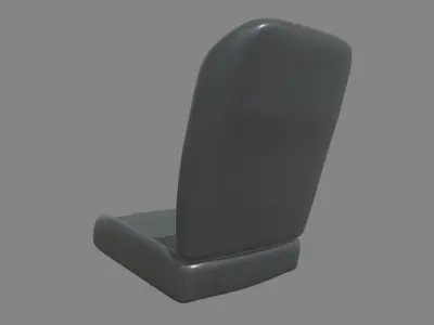 Car Seat 022 Low-poly 3D model