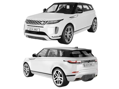 Range Rover Land Rover Evoque BLENDER 3D Model Cycles 3D model