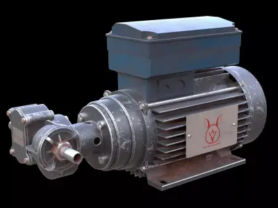 Water Pump PBR Material 3D model