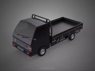 LOAD DROP SIDE BED DUMP BODY GATE DOOR PICKUP TRUCK WIDE DECK 3D model