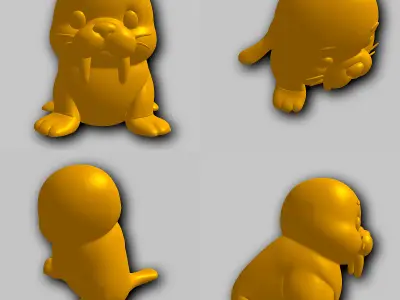 Walrus - Kawaii Animals Collection 3D print model