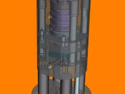 One test cup mold 3D model