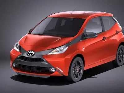 Toyota Aygo 2018 VRAY 3D model