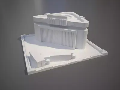 Futuristic Supply Center 3D print model