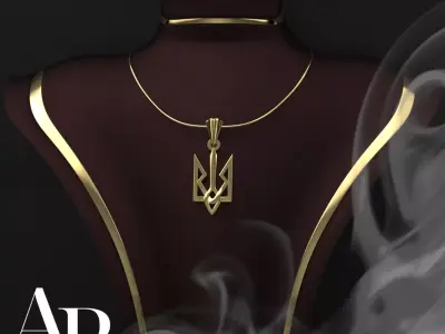 Ukrainian Trident 3D print model 7