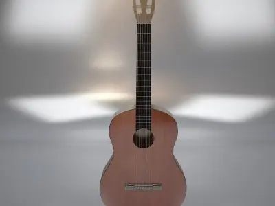 Classical guitar 3d model 3D model