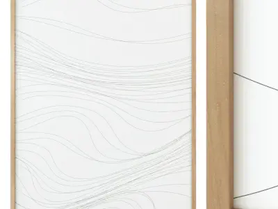 Abstract paintings 3D model