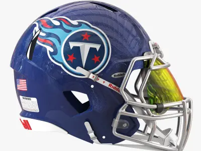 Riddell speed helmet tennessee titans 3D model
