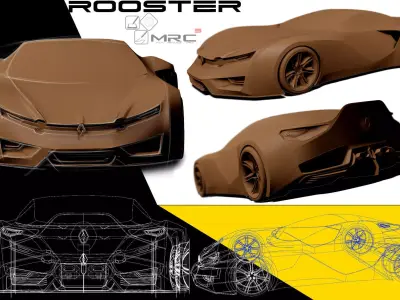 Renault concept Low-poly 3D model