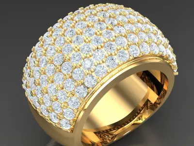 Luxury Men Rings Designs 4MR027 3D print model