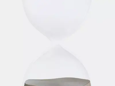 EFTERTANKA Decorative hourglass Low-poly 3D model