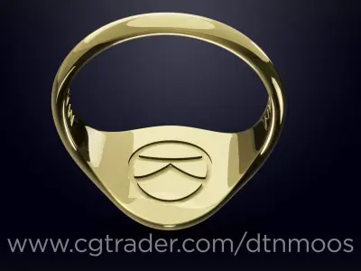 Kingsman Signet Ring - - -  ready 3D print model