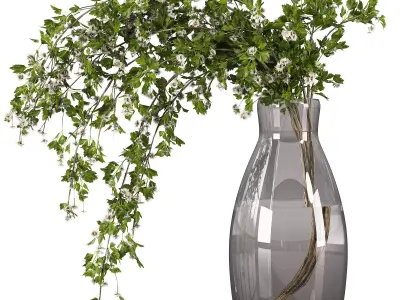 decorative bouquet set 3D model