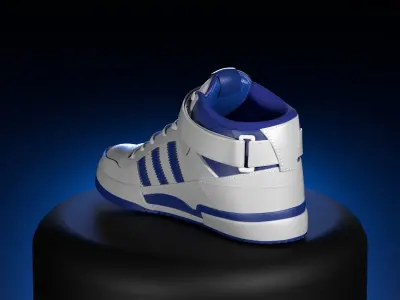 ADIDAS FORUM MID  Low-poly 3D model