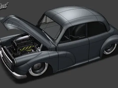 Morris Minor complete body shell 3D model