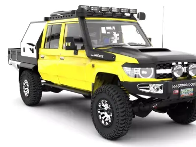 TOYOTA LAND CRUISER SERIE J79 CANOPY  Low-poly 3D model