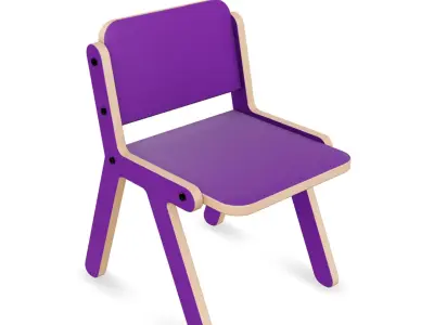 Chair 2 Low-poly 3D model