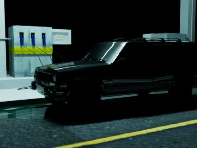 oil station 3D model