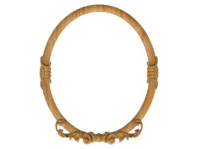 Carved picture frame STL 3D model