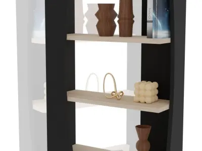 Nestor bookcase Free low-poly 3D model
